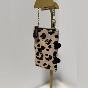 Betsey Johnson Cheetah Print Phone wristlet